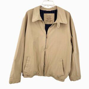 L.L. BEAN KHAKI BOMBER JACKET - XXL TALL - 262252